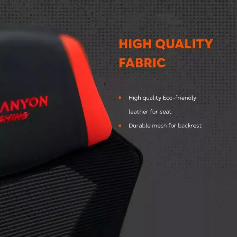 Žaidimų kėdė Canyon Flow MCH01 kieta sėdynė Juoda Oranžinė 120 kg