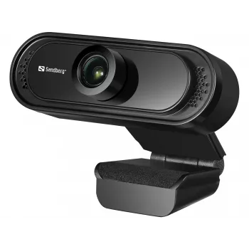 Sandberg USB Webcam 1080P Saver, 2 MP, Full HD, 30 fps, juoda