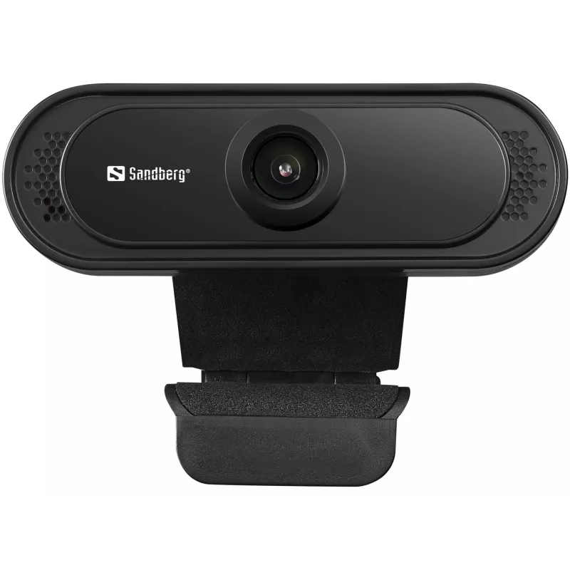 Sandberg USB Webcam 1080P Saver, 2 MP, Full HD, 30 fps, juoda