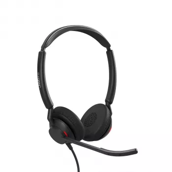 Jabra Engage 50 II – USB-A UC Stereo, laidinis ausinių komplektas, biurui/skambučių centrui, 65 g, juoda