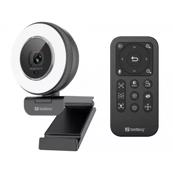Sandberg Streamer USB Webcam Pro Elite 2560x1440 60fps Juoda