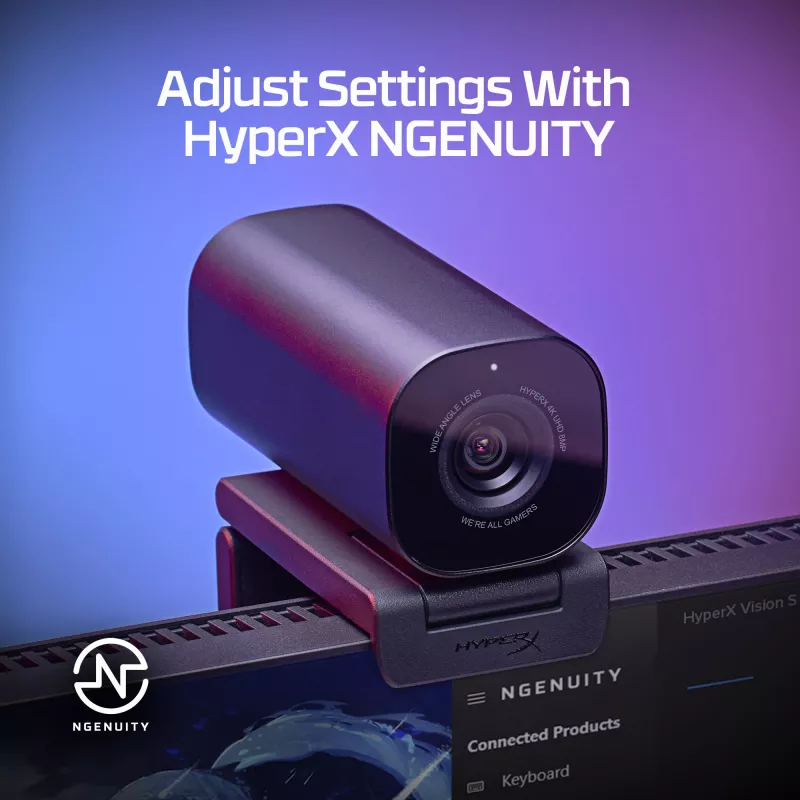 HyperX Vision S Webkamera, juoda