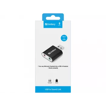 Išorinis USB garso adapteris Sandberg USB to Sound Link