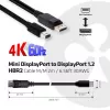 CLUB3D Mini DisplayPort į DisplayPort 1.2 M/M 2m/6.56ft 4K60Hz kabelis