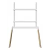 Grindinis TV stovas Gembird TVS-86F-01-W Baltas medinis 40 kg
