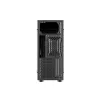 PC korpusas GEMBIRD Fornax 160 Mini Tower — juodas, SPCC, tinka ITX/mATX/ATX, 1×3,5 colio + 3×2,5 colio vietos, 7 išplėtimo lizdai, 445×185×390 mm