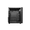 PC korpusas GEMBIRD Fornax 160 Mini Tower — juodas, SPCC, tinka ITX/mATX/ATX, 1×3,5 colio + 3×2,5 colio vietos, 7 išplėtimo lizdai, 445×185×390 mm