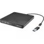 Sandberg USB-C/A DVD įrenginys, juodas, dėklas, staliniam/nešiojamam kompiuteriui, DVD Super Multi DL, USB Type-C, CD-R, CD-ROM, CD-RW, DVD+R DL, DVD-R, DVD-R DL, DVD-RAM, DVD-ROM, DVD-RW