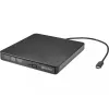 Sandberg USB-C/A DVD įrenginys, juodas, dėklas, staliniam/nešiojamam kompiuteriui, DVD Super Multi DL, USB Type-C, CD-R, CD-ROM, CD-RW, DVD+R DL, DVD-R, DVD-R DL, DVD-RAM, DVD-ROM, DVD-RW
