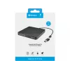 Sandberg USB-C/A DVD įrenginys, juodas, dėklas, staliniam/nešiojamam kompiuteriui, DVD Super Multi DL, USB Type-C, CD-R, CD-ROM, CD-RW, DVD+R DL, DVD-R, DVD-R DL, DVD-RAM, DVD-ROM, DVD-RW