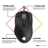 HP OMEN Vector pele, dešinei rankai, IR LED, USB Type-A, 16000 DPI, 1 ms, juoda