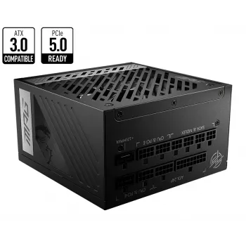 MSI MPG A850G PCIE5 maitinimo blokas 850 W 24-pin ATX ATX Juoda