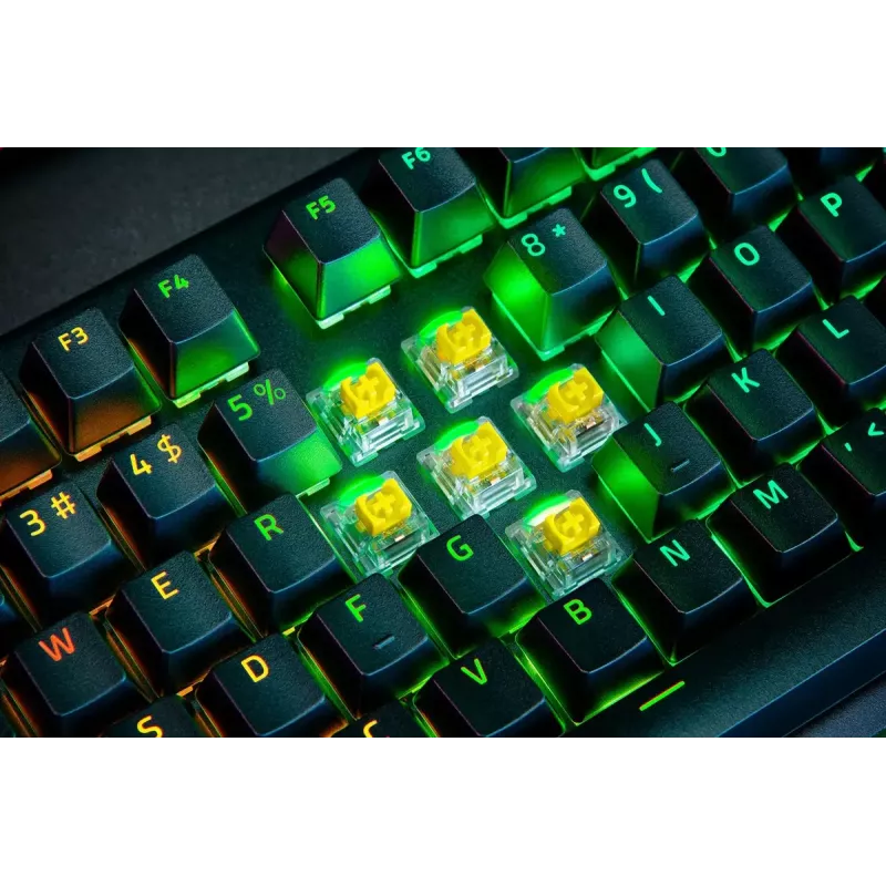 Razer BlackWidow V4 Pro klaviatūra žaidimams USB QWERTY US International juoda mechaninė RGB LED