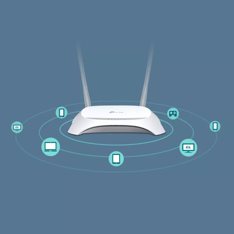 TP-Link TL-MR3420 belaidis maršrutizatorius Fast Ethernet vieno dažnio (2,4 GHz) juoda, balta