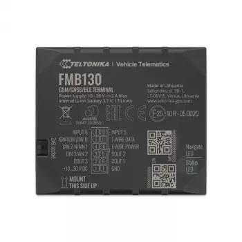 GPS sekiklis Teltonika FMB130 automobiliui Juodas