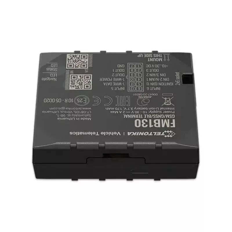 GPS sekiklis Teltonika FMB130 automobiliui Juodas