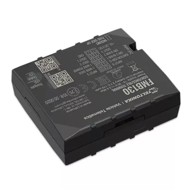 GPS sekiklis Teltonika FMB130 automobiliui Juodas