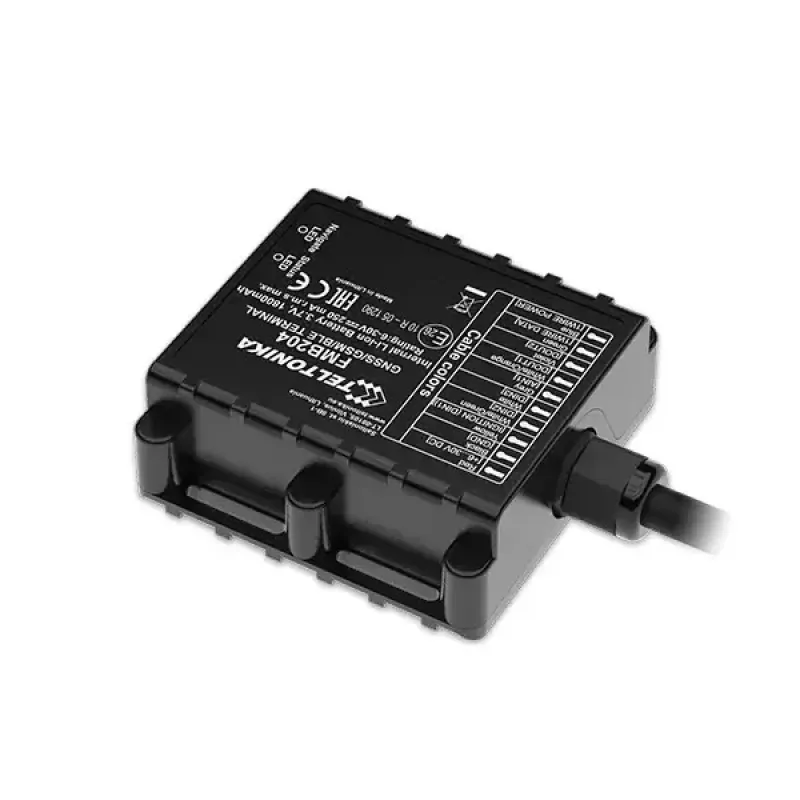 GPS seklys Teltonika FMB204 universalus juodas viena SIM 1800 mAh