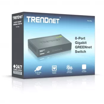 Nevaldomas jungiklis Trendnet GREENnet TEG-S82G 8x Gigabit
