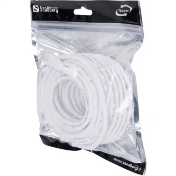 Tinklo kabelis Sandberg UTP Cat6 10m RJ-45 Baltas