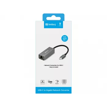 Tinklo adapteris Sandberg USB-C Gigabit 136-04