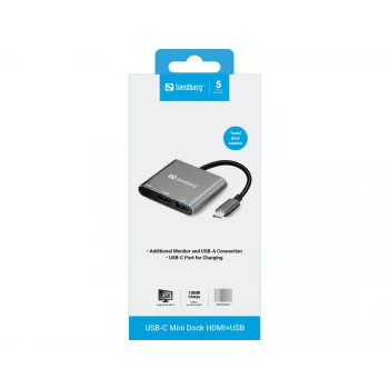 Sandberg USB-C Mini Dock HDMI+USB