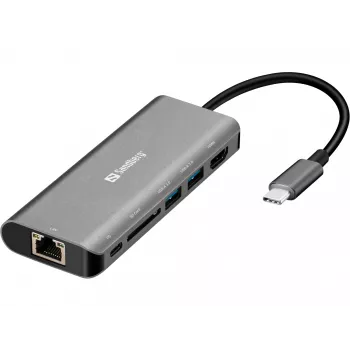 Sandberg USB-C Dock HDMI+LAN+SD+USB 100W