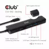 CLUB3D USB Type C 7-in-1 Hub HDMI 4K60Hz SD TF kortelių lizdas 2x USB Type A USB Type C PD RJ45, veikia su Thunderbolt 3