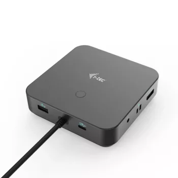 i-tec USB-C HDMI Dual DP dokų stotelė su 100 W įkrovimu