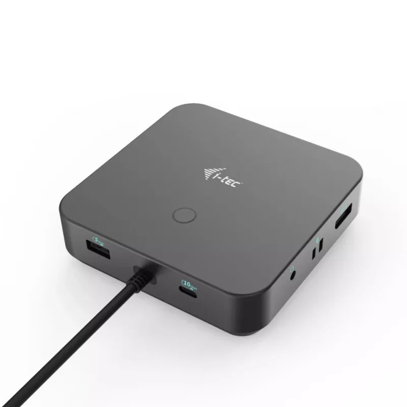i-tec USB-C HDMI Dual DP dokų stotelė su 100 W įkrovimu