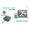 i-tec USB-C HDMI Dual DP dokų stotelė su 100 W įkrovimu