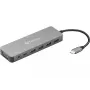Sandberg USB-C 13-in-1 kelioninis dokas, USB Type-C, 100 W Power Delivery, Ethernet 1000 Mbit/s