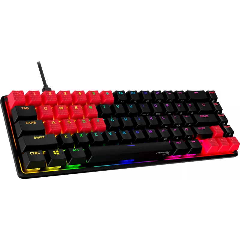 HyperX guminiai klavišų dangteliai - žaidimų aksesuarų rinkinys - Raudoni (US išdėstymas)