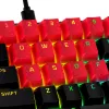 HyperX guminiai klavišų dangteliai - žaidimų aksesuarų rinkinys - Raudoni (US išdėstymas)