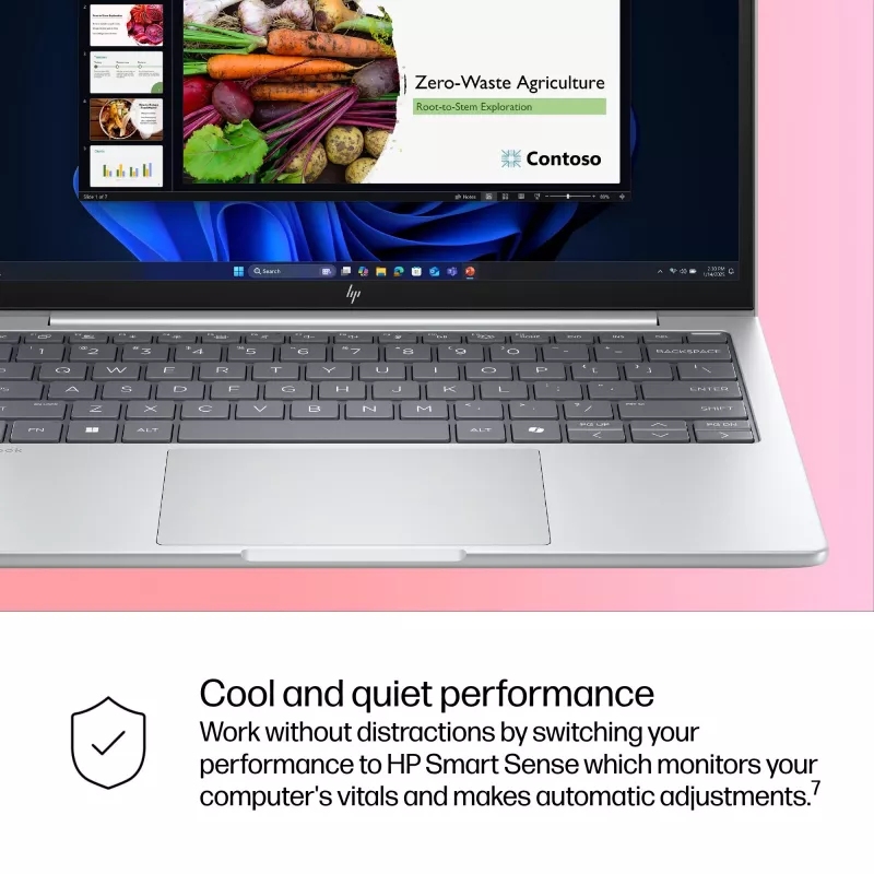 HP EliteBook 8 G1i AI nešiojamas kompiuteris Intel Core Ultra 5 225U 33,8 cm (13,3 colio) WUXGA 16 GB LPDDR5x-SDRAM Wi-Fi 7 (802.11be) Windows 11 Pro AI PC