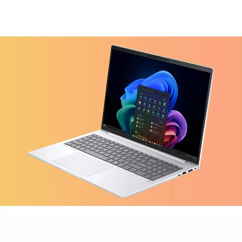 Nešiojamas kompiuteris HP EliteBook 8 G1a Next Gen AI Copilot+ AMD Ryzen AI 5 340 16 colių WUXGA 24 GB DDR5 512 GB SSD Wi‑Fi 7 Windows 11 Pro Sidabrinis
