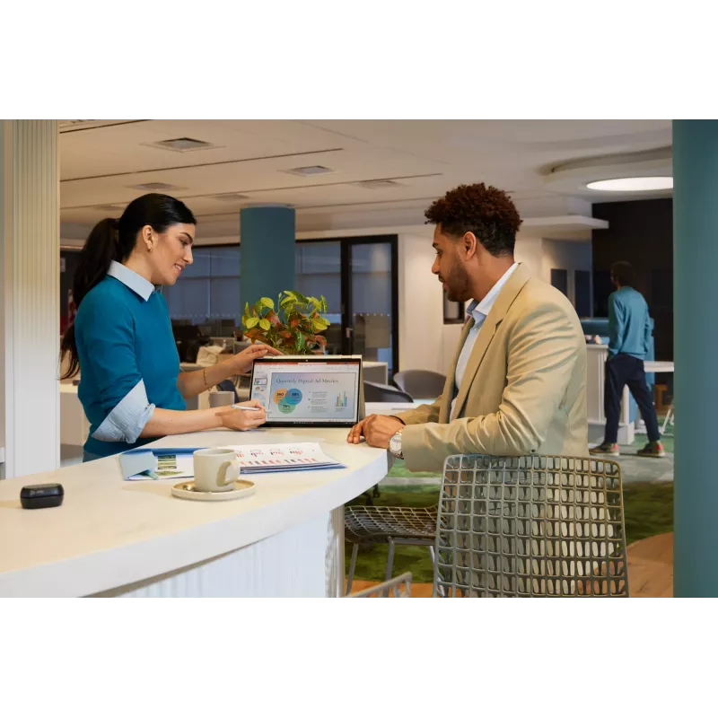 HP EliteBook X Flip G1i Next Gen AI PC Copilot+ PC Intel Core Ultra 7 258V hibridinis (2-in-1) 35,6 cm (14 colių) jutiklinis WUXGA 32 GB LPDDR5x-SDRAM Wi-Fi 7 (802.11be) Windows 11 Pro sidabrinis