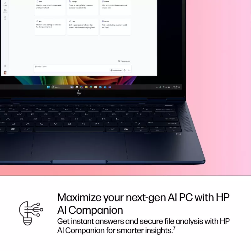 Nešiojamas kompiuteris HP EliteBook X Flip G1i Hybrid 2-in-1 Intel Core Ultra 5 228V 14 colių WUXGA Touch 32 GB LPDDR5x 512 GB SSD Wi‑Fi 7 Windows 11 Pro Mėlynas