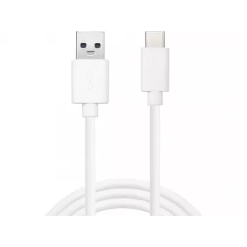 Sandberg USB-C 3.1 USB-A 3.0 2M laidas, 2 m, USB C, USB A, USB 3.2 Gen 1 (3.1 Gen 1), Kištukas/Kištukas, Baltas
