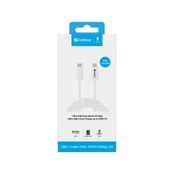 Laidas Sandberg USB-C>USB-C USB4 240W 40Gbps 2m