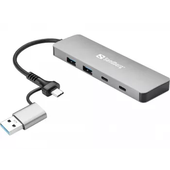 Sandberg USB-C/A į 2xUSB-A+2xUSB-C šakotuvas