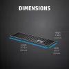 HP 975 Dviejų režimų belaidė klaviatūra, viso dydžio mechaninė, QWERTY