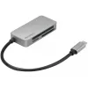 Sandberg USB-C Multi Card Reader Pro, CF, MMC, MicroSD (TransFlash), SD, SDHC, SDXC, xD, juoda, USB 3.2 Gen 1 (3.1 Gen 1) Type-C, 1 vnt., 82 mm, 23 mm