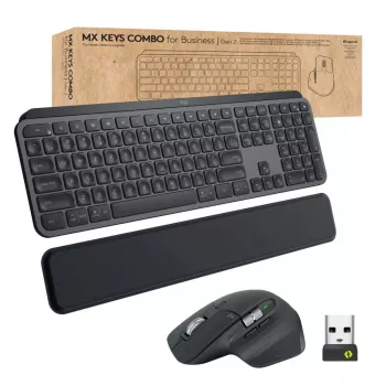 Klaviatūros ir pelės rinkinys Logitech MX Keys Combo for Business Gen 2