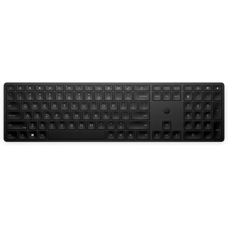 HP 455 Programuojama belaidė klaviatūra, viso dydžio (100%), RF belaidė, membraninė, juoda