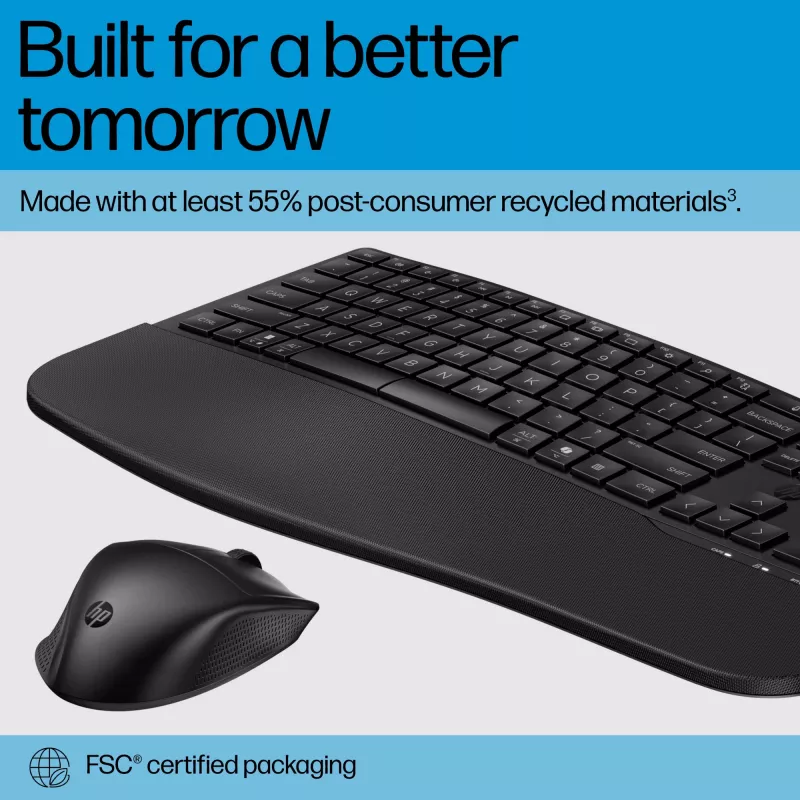 HP 685 Comfort Dual-Mode belaidė klaviatūra ir pelė (Bluetooth / USB imtuvas)