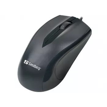 Sandberg USB-C pelė, ambidekstrinė, optinė, USB Type-C, 1200 DPI, juoda