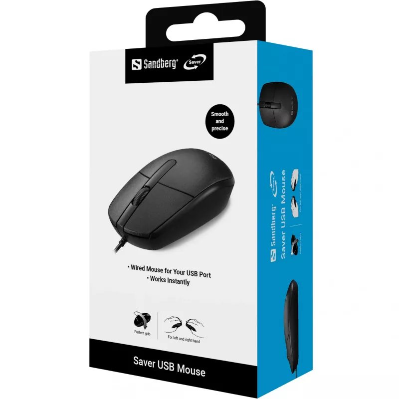 Pelė Sandberg Saver USB Ambidextrinė USB Type-A