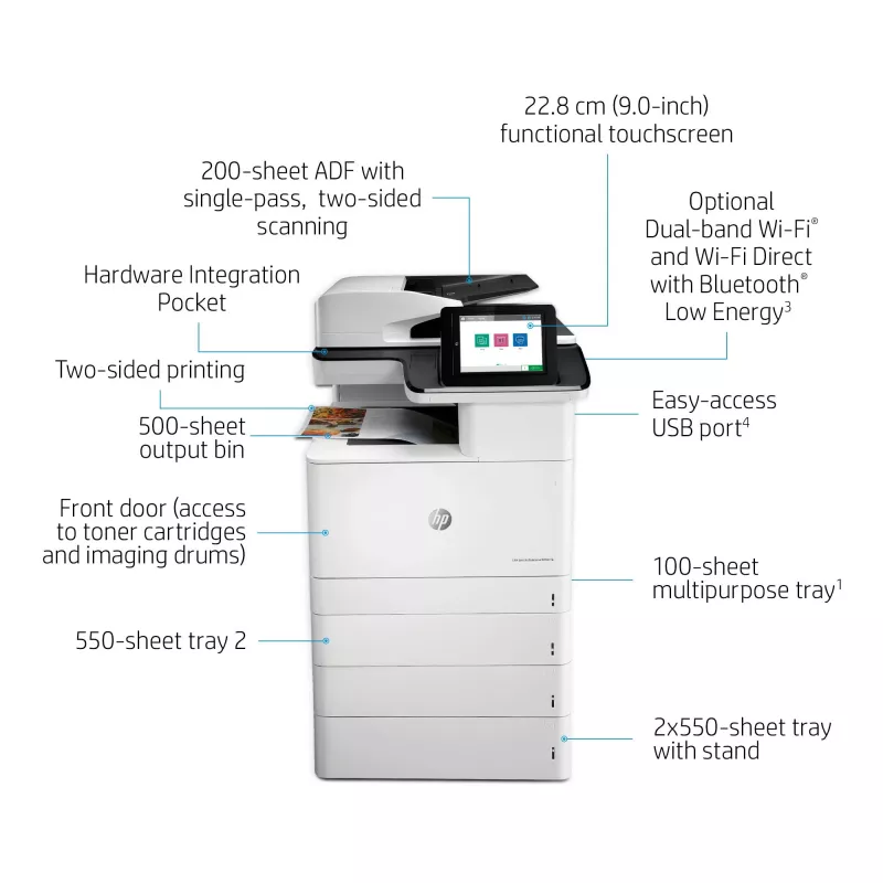 HP Color LaserJet Enterprise MFP M776dn, spalvotas lazerinis daugiafunkcis įrenginys, A3, 1200 x 1200 DPI