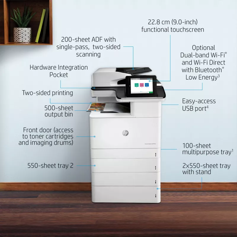 HP Color LaserJet Enterprise MFP M776dn, spalvotas lazerinis daugiafunkcis įrenginys, A3, 1200 x 1200 DPI